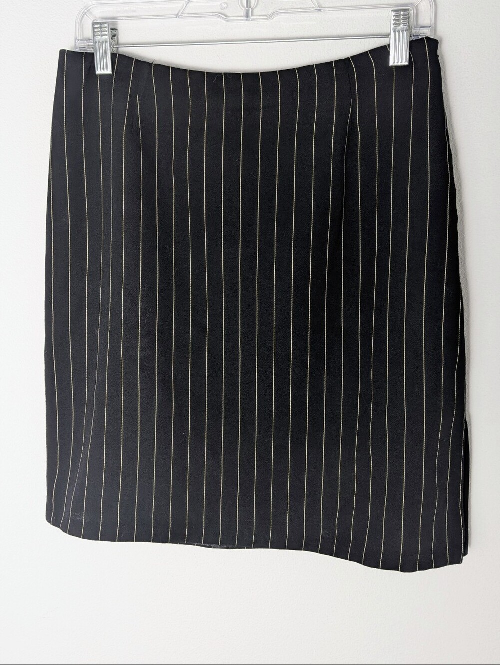 Lauren Ralph Lauren Women's Wool Black & White Pin Stripe Skirt Size 10 Business